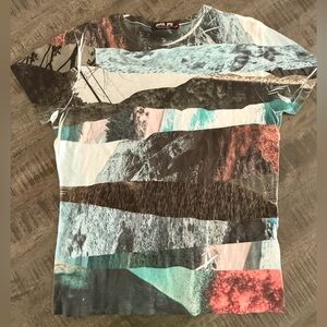 VINTAGE,Stylish Multicolor Graphic Men's T-Shirt